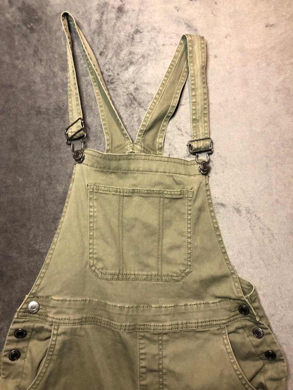90s Y2K Green No Boundaries Womens Denim Overalls Carpenter Boho Bibs S (4-6)